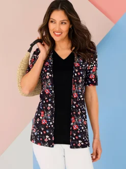 T-shirt 2 en 1 100% viscose