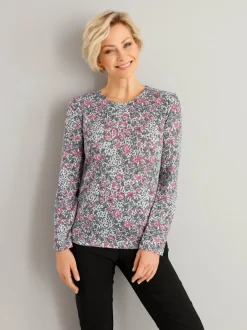 T-shirt imprimé agréable et chaud