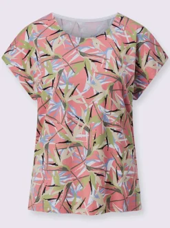 T-shirt imprimé 50% coton et 50% modal