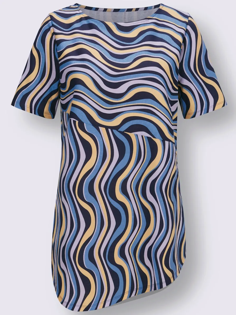 T-shirt long base asymétrique tendance