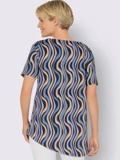 T-shirt long base asymétrique tendance