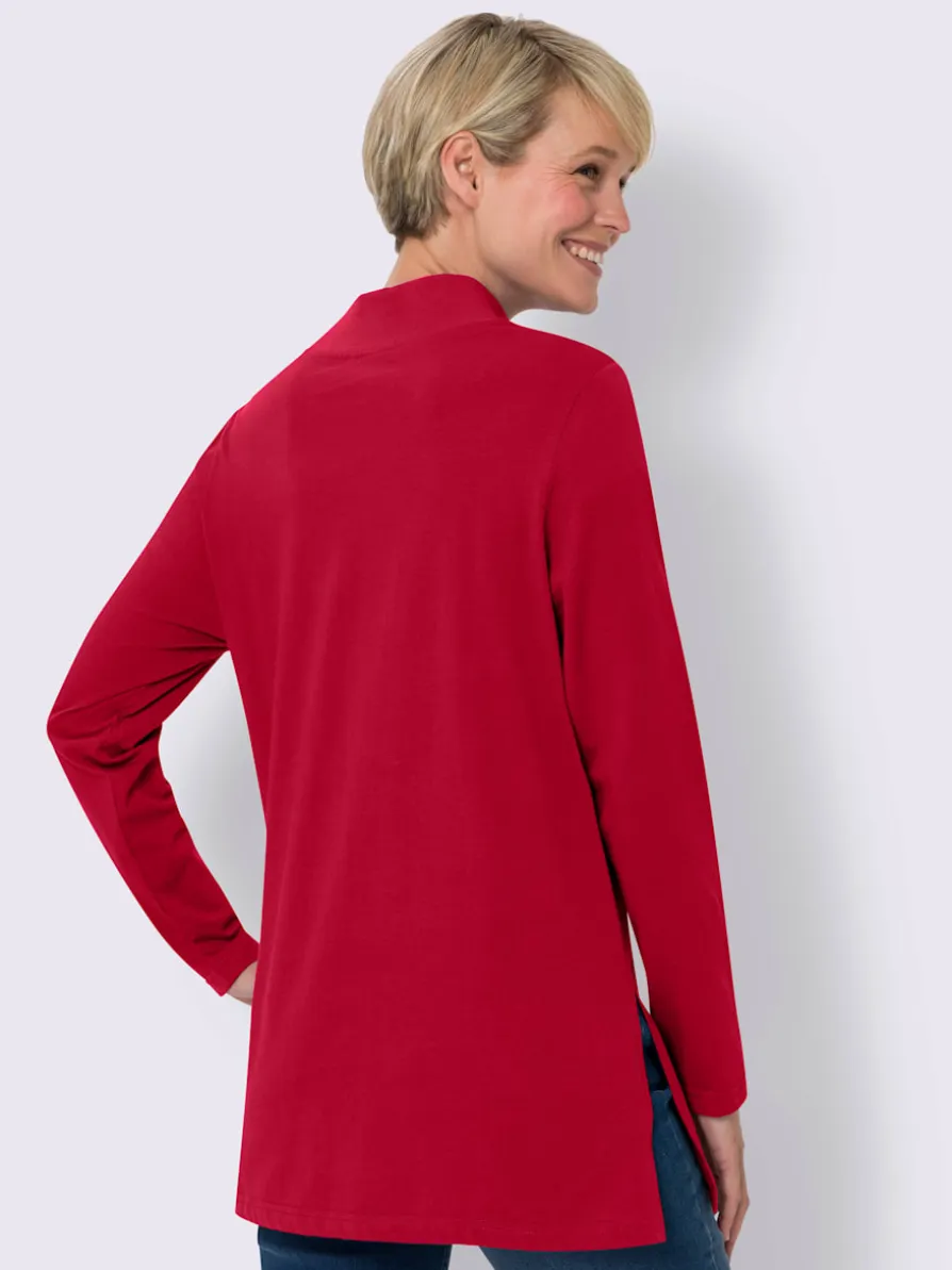 T-shirt long col montant tendance