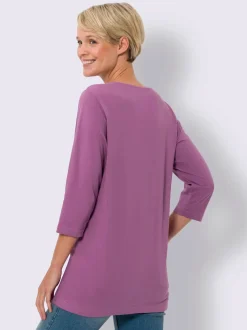 T-shirt long coupe en a