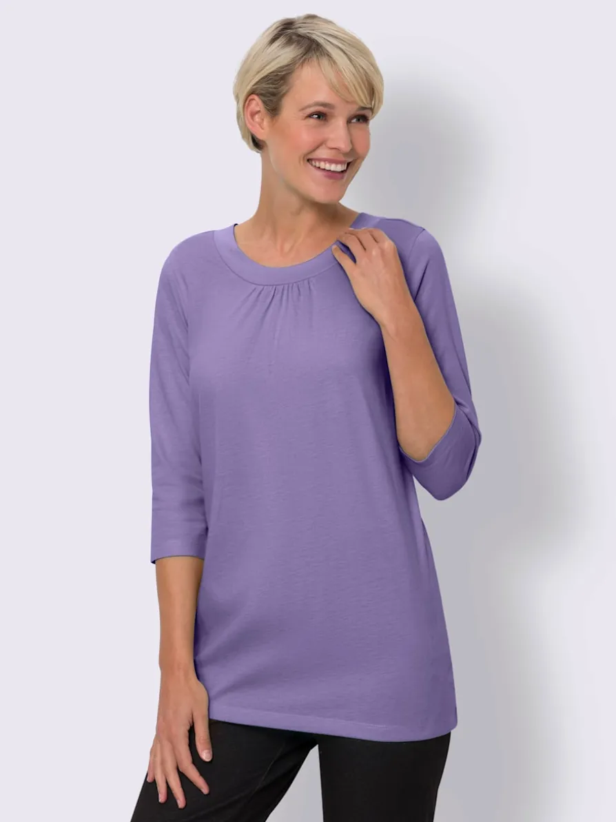 T-shirt long coupe longue affinante