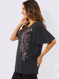 T-shirt long coupe longue tendance