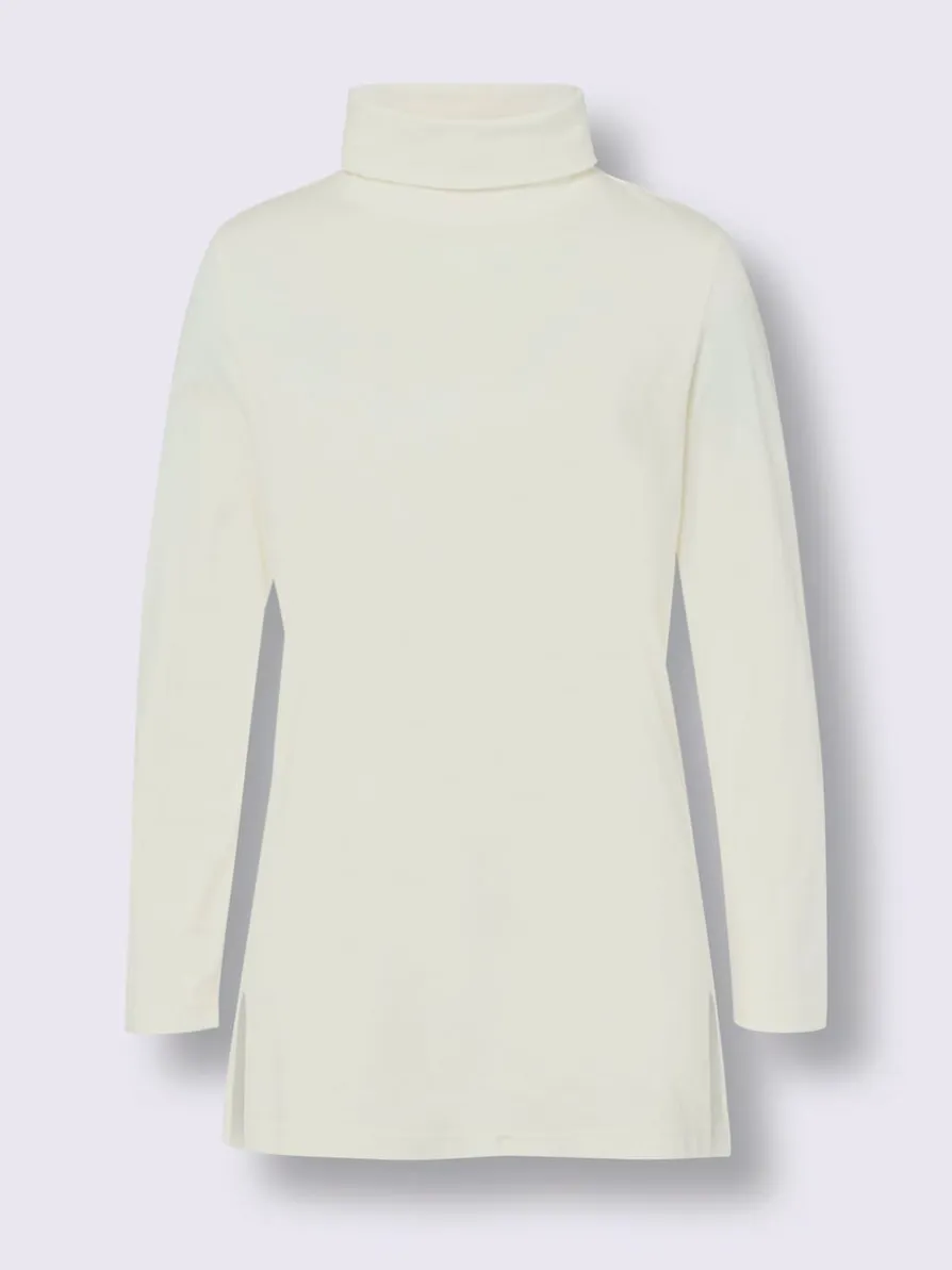 T-shirt long fentes latérales longues