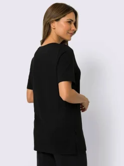 T-shirt long fentes sur les côtés
