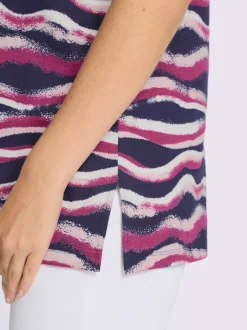 T-shirt long fentes sur les côtés