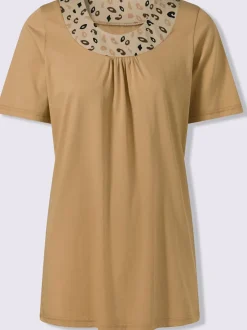 T-shirt long imprimé animal