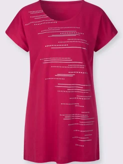 T-shirt long mélange de modal doux