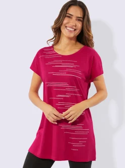 T-shirt long mélange de modal doux