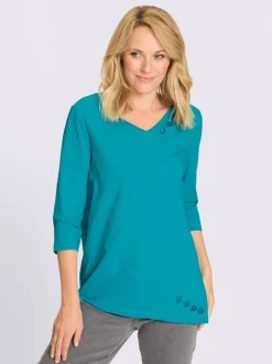 T-shirt long ourlet asymétrique