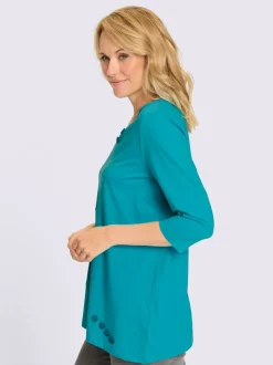 T-shirt long ourlet asymétrique