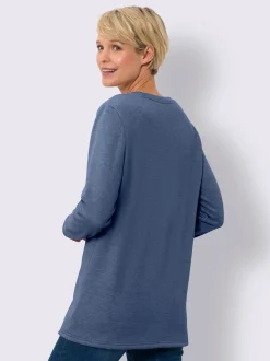 T-shirt long polaire moelleuse à l'intérieur