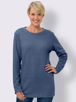 T-shirt long polaire moelleuse à l'intérieur
