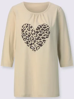 T-shirt long pur coton