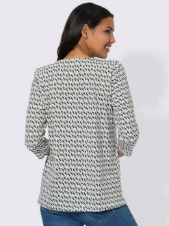 T-shirt à manches 3/4 coupe longue