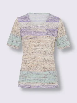 T-shirt à manches courtes aspect chiné