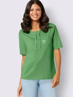 T-shirt à manches courtes coulisse et lien à nouer