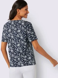T-shirt à manches courtes fronce légère à l'encolure