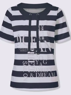 T-shirt à manches courtes imprimé brillant