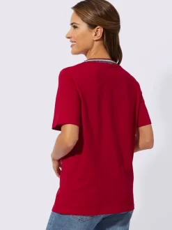 T-shirt à manches courtes imprimé brillant