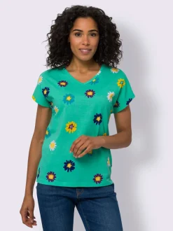 T-shirt à manches courtes imprimé floral