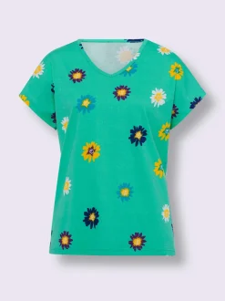 T-shirt à manches courtes imprimé floral