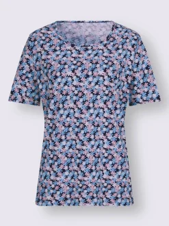 T-shirt à manches courtes imprimé mille-fleurs