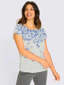 T-shirt à manches courtes imprimé papillon