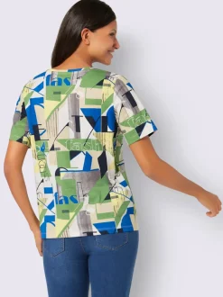 T-shirt à manches courtes inscription imprimée tendance