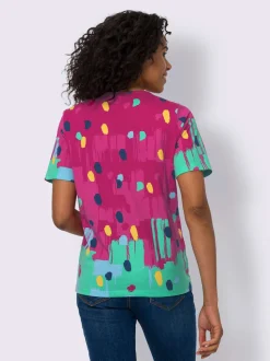 T-shirt à manches courtes joli imprimé