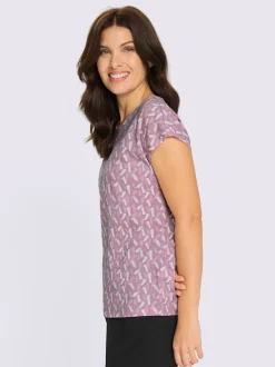 T-shirt à manches courtes mancherons tendance