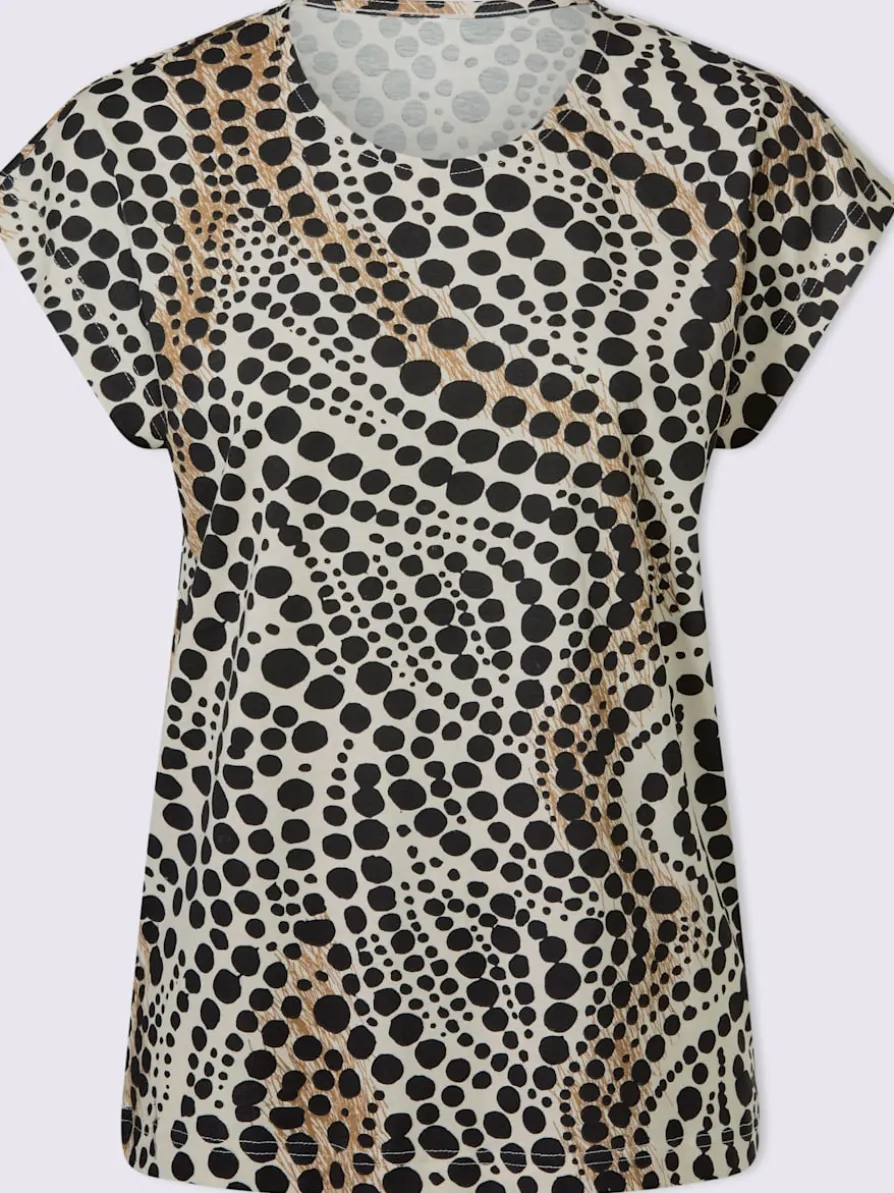 T-shirt à manches courtes mancherons tendance