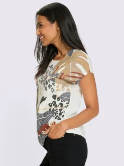 T-shirt à manches courtes mancherons tendance