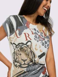 T-shirt à manches courtes mancherons tendance