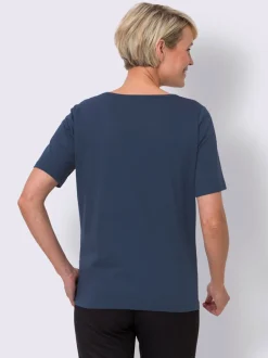 T-shirt à manches courtes manches et dos unis