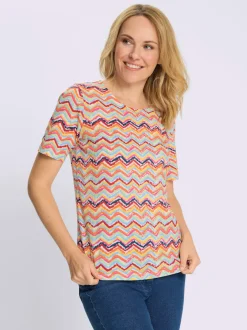 T-shirt à manches courtes motif coloré
