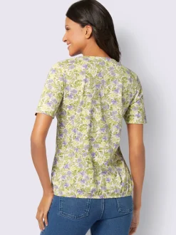T-shirt à manches courtes motif floral