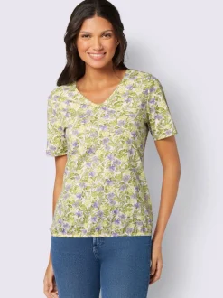 T-shirt à manches courtes motif floral