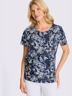 T-shirt à manches courtes motif floral