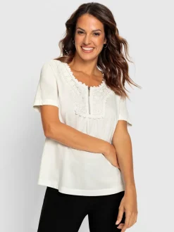 T-shirt à manches courtes superbe broderie