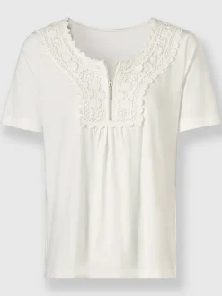 T-shirt à manches courtes superbe broderie