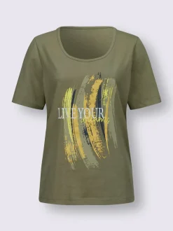 T-shirt à manches courtes superbe imprimé brillant