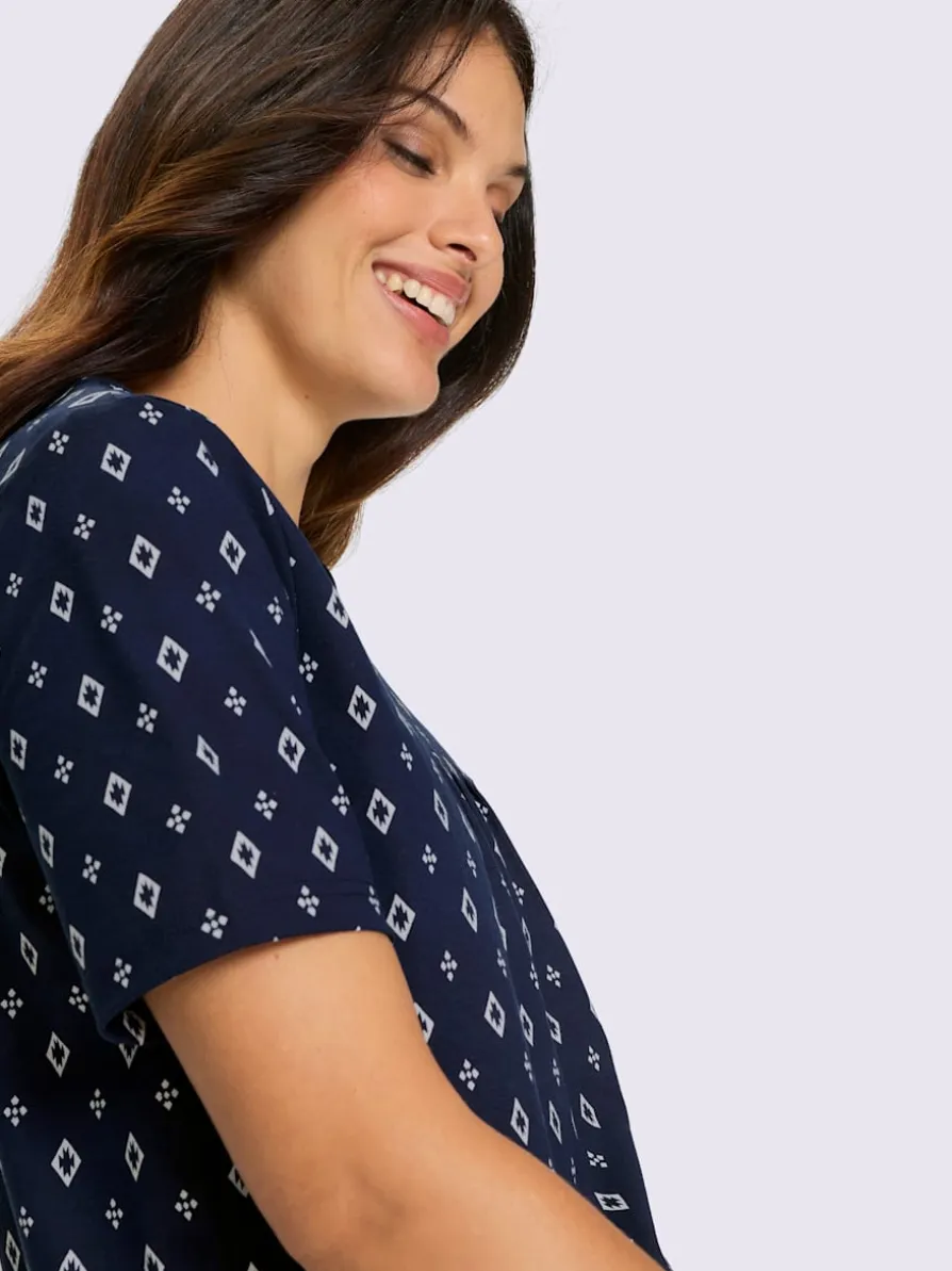 T-shirt à manches courtes superbes nervures