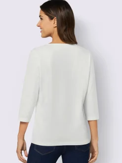T-shirt à manches 3/4 imprimé en forme de cœur
