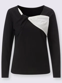 T-shirt à manches longues jolies fronces