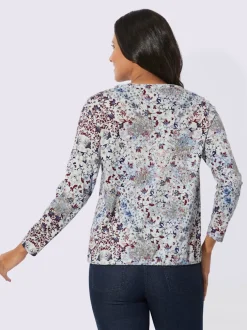 T-shirt à manches longues motif floral
