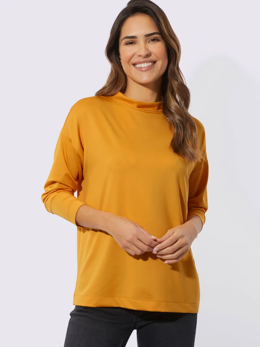 T-shirt à manches longues patte de boutonnage au dos