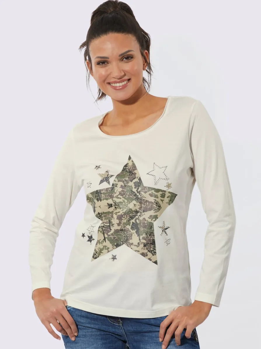T-shirt à manches longues pur coton